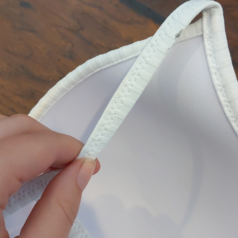 NWOT white and red bikini set 36D S - Picture 4 of 8